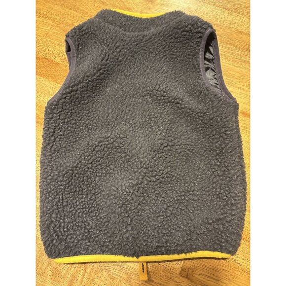 CATERPILLAR Boys Fleece Vest Black Yellow Warm Winter Outdoor Size 24 Months - Picture 5 of 7